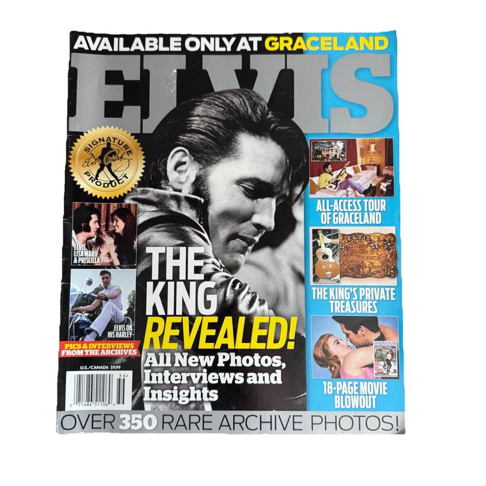 2013 Elvis Magazine The King Revealed Available Only at‎ Graceland